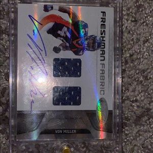 Von Miller trading card with Signature and Jersey